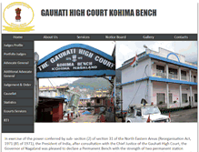 Tablet Screenshot of kohimahighcourt.gov.in